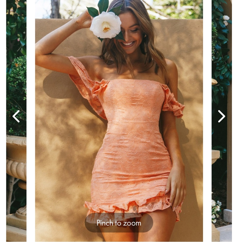 VERONA OFF-SHOULDER LACE OVERLAY MINI DRESS